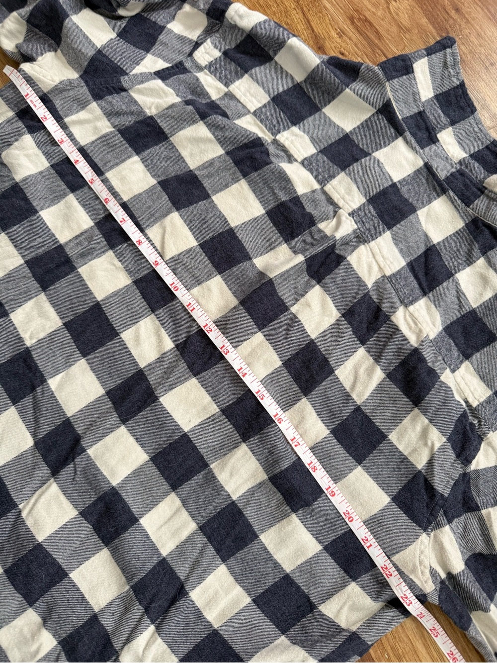 Goodfellow & Co Navy and White Plaid Shirt - Picture 6 of 10